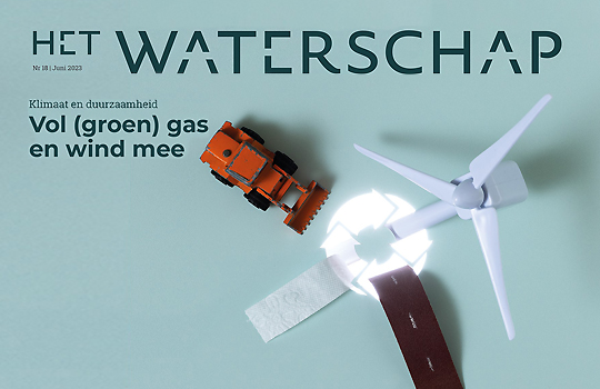 Cover magazine Het Waterschap met als thema klimaat en duurzaamheid